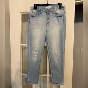KanCan Light Blue Distressed Women Jeans